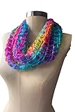 Pastel Rainbow Handmade Infinity Scarf, Light Weigh Infinity Scarf, Loop Scarf Light weight Scarf,...