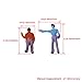 BQLZR 100 Pieces 1:200 Scale Hand Painted Layout Model Train People Figure