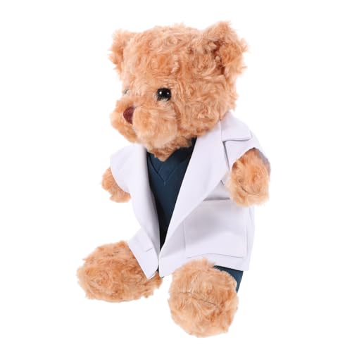 VICASKY Ours Peluche Docteur Statuette Décoration Animal Peluche Cadeau Étudiant Médecine
