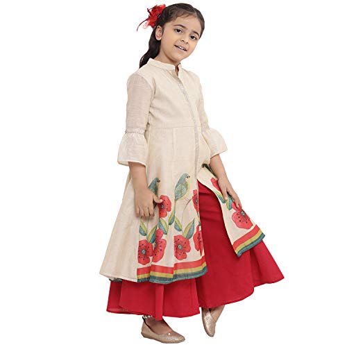 Image of Bitiya By Bhama Girl's Cotton Kurta Sets