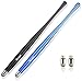 Price comparison product image Ipad Pen Stylus-iBuger Universal Capacitive Tablet Stylus Pen for Touchscreen,Mobile Phones,Samsung Galaxy,PC, Blackberry HTC LG MOTOROLA (Black & Blue,2 pack)