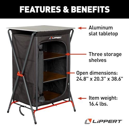 Image of Lippert Components Camping Pantry - Grey