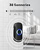 Jeatone Campanello Senza Fili da Esterno Impermeabile IP44,Portata 150M,4 Livelli Volume 32 Melodie,Campanello Wireless Esterno per Casa, Ufficio,Indicatori LED,1 Trasmettitore Pulsante e 1 Ricevitore #2