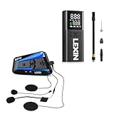 LX-B4FM バイク インカム 10riders 10人同時通話 バイクインカム バイク用空気入れ 電動空気入れ 最大150psi 2000mAh*2エアコンプレッサー