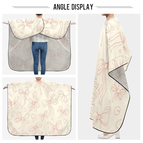 Capa impermeable profesional para corte de pelo con cierre ajustable miniatura 5