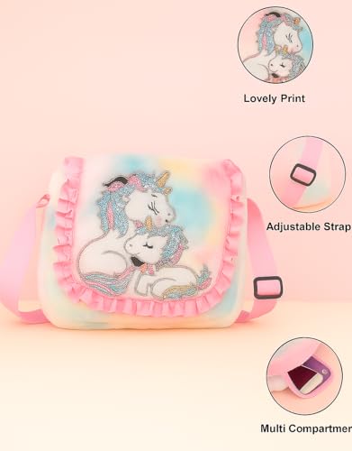Image of Beautiful Sling Bag for Girls Kids Unicorn Bag for Girls Crossbody Bag Bags for Kids Girl