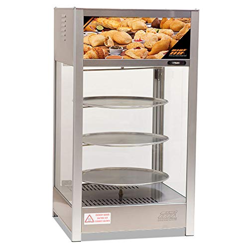 Estufa Vapor Reta Com Display 3 Bandejas Redondas Giratórias 463G SS 3B Titã Self Service 220V