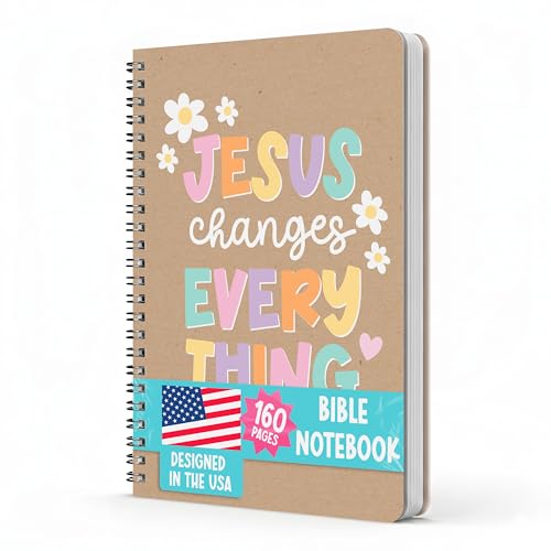 Journaux chrétiens Hadley Designs en kraft pour notes bibliques et prières