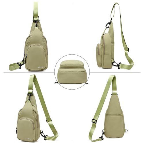 Image of cakang Womens Sling Bag Crossbody Bags for Women Vegan Leather Sling Backpack Daypack Fanny Pack Crossbody Purse Travel
