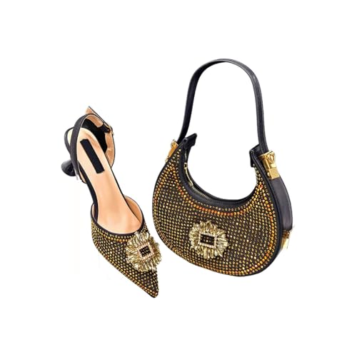 Women's Party Heels and Matching Handbag Set Perfect Match with