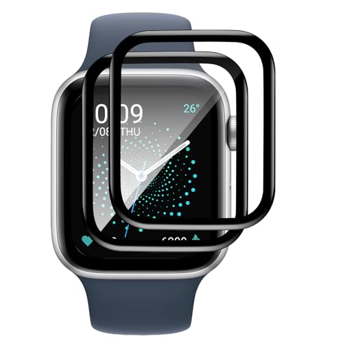 Carantee 2 Stück Hartglas für Apple Watch 10 42 mm, hohe Empfindlichkeit, Displayschutz, 9H Härte, strapazierfähig, für ...