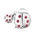 Lovans Argento 925 Cuore Charm Bead per bracciali Pandora Regalo Festa della Mamma (Ladybug)