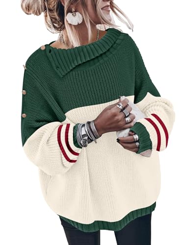 Image of Sweater for Women Winter Turtleneck Long Sleeve Pullover Tops Casual Oversized Knitted Sweaters