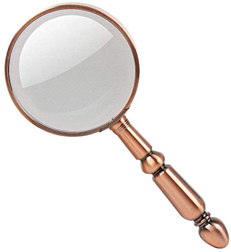 Loupe de lecture en bronze CRODY Magniplaytes pour observation de terrain