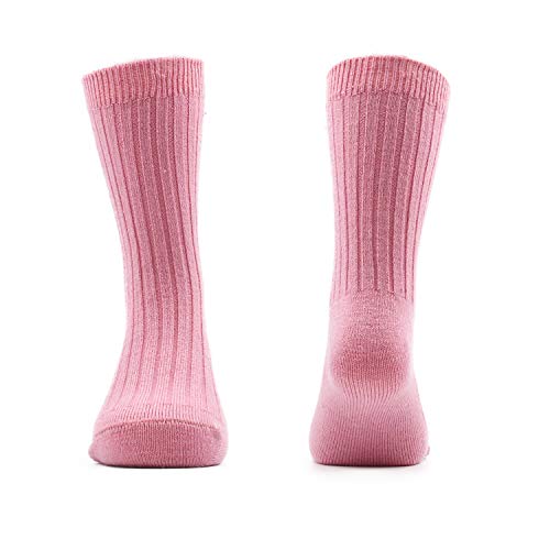HowJoJo Girls Wool Socks Kids Crew Seamless Winter Warm Thermal Socks 6 Pack4