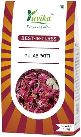 Yuvika Gulab Patti - Rosa Gallica - Dry Rose Petal - Rosa Gallica 100 Grams