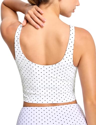 Image of THE GYM PEOPLE Womens' Sports Bra Longline Wirefree Padded with Medium Support