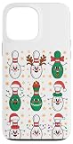 Christmas Bowling Bowler Santa Hat Bowl Case for iPhone 13 Pro Max