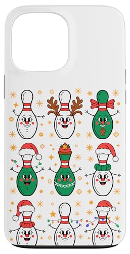 Christmas Bowling Bowler Santa Hat Bowl Case for iPhone 13 Pro Max