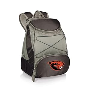 PICNIC TIME NCAA PTX Backpack Cooler, Black with Gray Accents, One Size