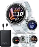 Garmin Forerunner 170 (White) GPS Running Watch Charger Bundle