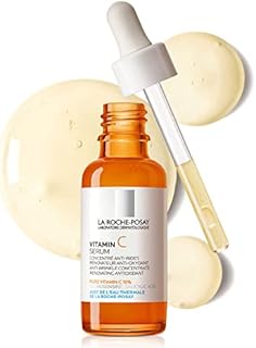 La Roche-Posay Pure Vitamin C Face Serum with Hyaluronic Acid & Salicylic Acid. Anti Aging Face Serum for Wrinkles & Uneven Skin Texture toVisibly Brighten & Smooth. Suitable for Sensitive Skin,