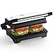 Produktbild OSTBA Kontaktgrill, Sandwich Toaster & Panini Grill, 1200 W Sandwich Maker met XXL-Antihaftplatten, Kontrollleuchten, Cool-Touch-Griff, Leicht zu Reinigen, 2-Scheiben