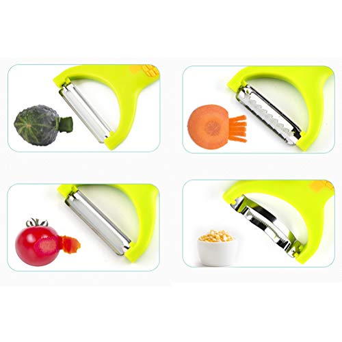 4 peças de ralador de milho multifuncional de aço inoxidável, descascador de frutas e vegetais, ferr