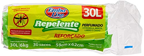 Embalixo Saco Para Lixo Repelente 30 Litros
