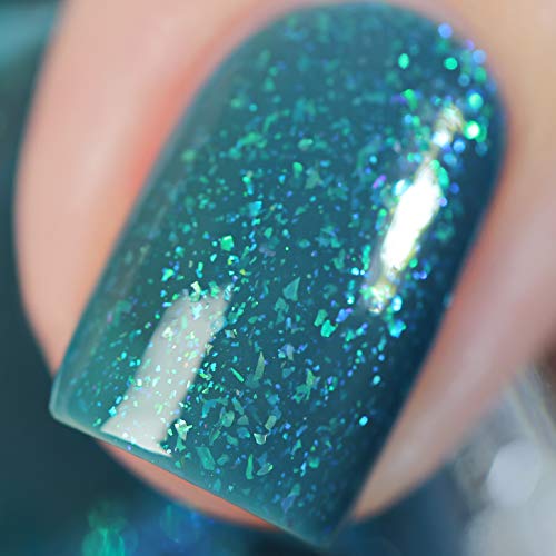 Image of ILNP The Message - Celadon Blue Jelly Shimmer Nail Polish