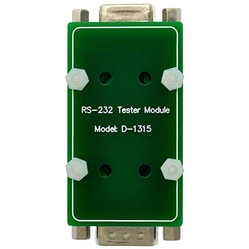 Módulo comprobador RS232 con luces LED y conectores DB9 macho a hembra 2