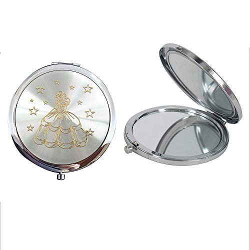 12 PCS Quinceañera Compact Mirror Favor, Sweet 15 Birthday Gift for Guest