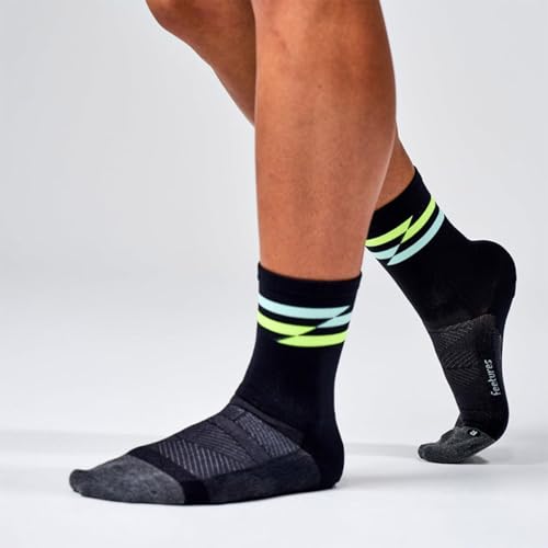 Image of Feetures Elite Ultra Light Cushion Mini Crew Sock - Sport Sock with Targeted Compression