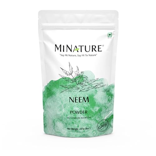 MINATURE Neem Powder (Azardirachta Indica)| 227 Gram (0.5 lb) |Non GMO Supplements