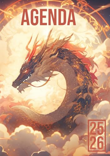 Agenda Scolaire 2025-2026: Dragon Manga | Journalier (une page par jour) | 12x17 cm | Format A5 | Sept 2025 – juil 2026 | Collège, lycée & étudiant | ... & fille | Anime & Japanimation | Français