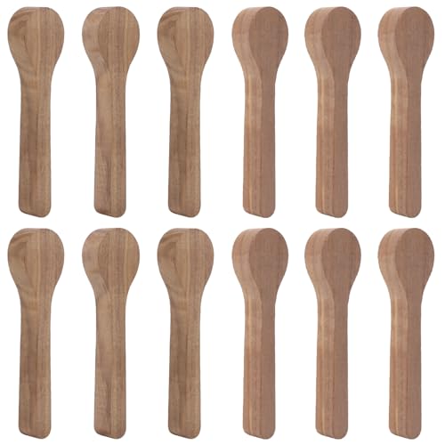 12 PCS Wood Carving Spoon, Unfinished Wood Carving Spoon Carving