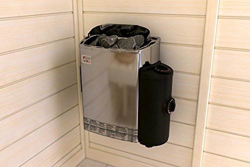 Sawo Mini Saunaofen 3,6 kW für Wandmontage mit Steuerungseinheit
