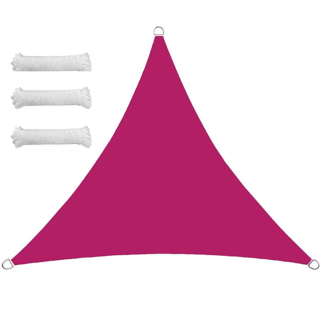 Voile d'ombrage triangulaire pour bloquer les UV sur la terrasse