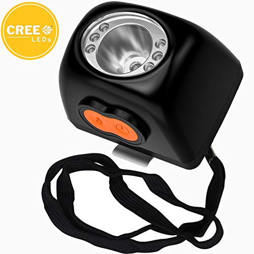 Kohree Led Mining Lamp Miner Safety Cap Cree 3W LED Cordless Headlight, KL4.5LM