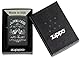 Zippo Sturmfeuerzeug - Johnny Cash, Black Crackle, Color Image - Nachfüllbar - Wiederverwendbar - Windfestes Design - Geschenkbox - Made in USA