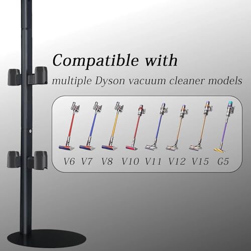 Image of Lasvea Vacuum Stand Compatible with V7 V8 V9 V10 V11 V15 Gen5(Max.11 Accessories),Metal Storage-Bracket-Holder-Stand-Organizer Easy-Access Storage Docking Station