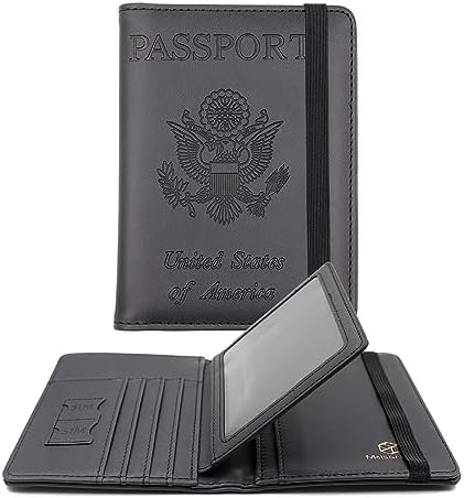 Melsbrinna Rfid Passport Holder for Travel women/Men, Cute Passpo...