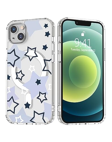 Coque magnétique iPhone 14 Pro Max transparente antichoc avec anneau intégré