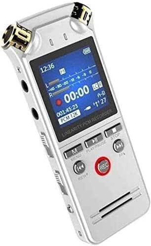 Cyfrowy dyktafon 8 GB 1536 kb/s, wysoka jakość nagrywania, redukcja szumów, łatwa obsługa, automatyczna aktywacja, dyktafon MP3, do wykładu, rozmowy kwalifikacyjnej