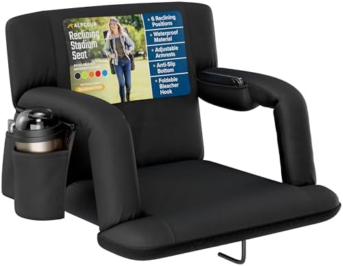 Alpcour Stadium Seats with Back Support for Bleachers – Wide Blea...