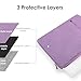 ProElife 13-Inch Laptop Sleeve Case for 2025-2022 MacBook Air 13.6 inch with Apple M4 M3 M2 Chip & MacBook Pro 13.3 inch M2 Chip Accessory Traveling Carrying Canvas Bag Cover Simple Case (Purple)