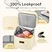 Breast Milk Cooler Bag with Ice Pack, Breastmilk Cooler Travel Bag Fits 6 Bottles up to 9 oz, Double Layer Insulated Baby Bottle Cooler & Breast Pump Storage Bag for Working Nursing Moms, Beige