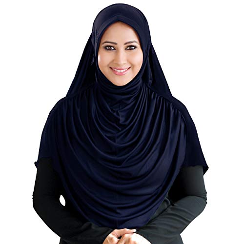 Image of Mehar Hijab Stretchable Frilled Hijab Scarf for Muslim Women | Soft Polyester Stylish Hijab for Women & Teenagers Faeezah Hijab