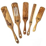 Wooden Spurtles Kitchen Tools As Seen On Tv, Teak Wooden Spoons for Cooking, Spurtle Wooden Cooking...