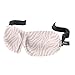 Bucky 40 Blinks No Pressure Eye Mask for Travel & Sleep, Zebra, One Size